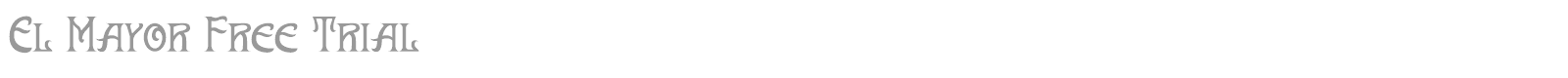 El Mayor font preview